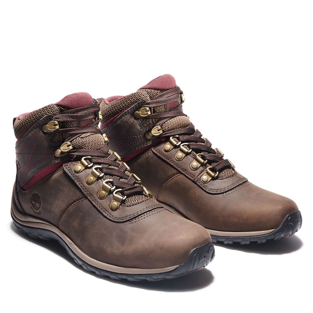 Botas de Caminhada Feminino - Timberland Norwood Mid Impermeavel - WXNPV0198 - Marrom